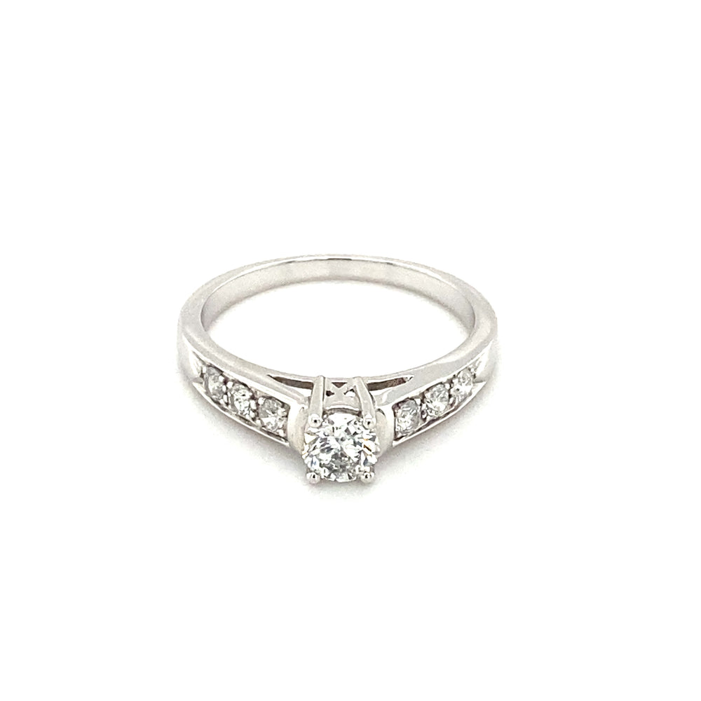 14kt White Gold Diamond Ring