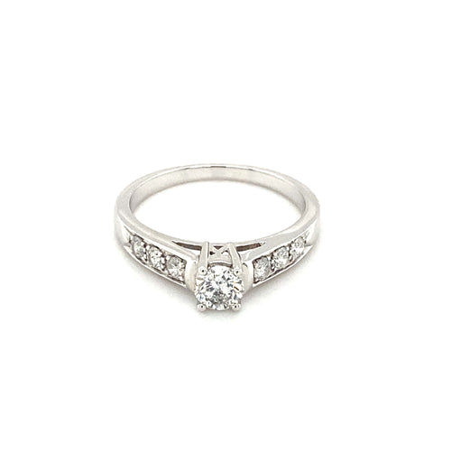14kt White Gold Diamond Ring