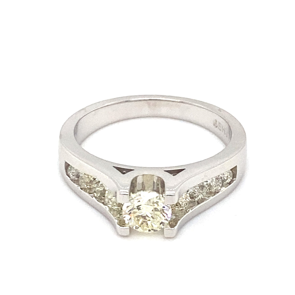 14kt White Gold 1.00ct Diamond Ring
