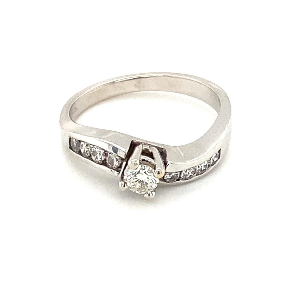 14kt White Gold .45tw Diamond Ring