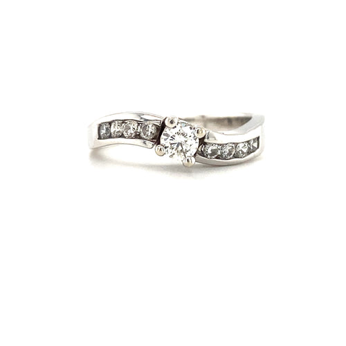 14kt White Gold .45tw Diamond Ring