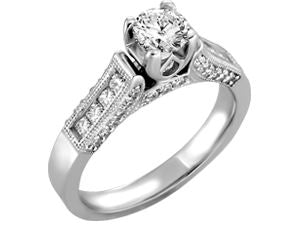 14kt White Gold 1.03ct Diamond Ring
