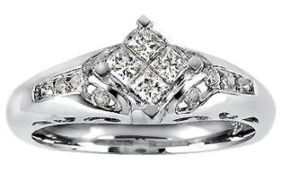 14kt White Gold Diamond Ring