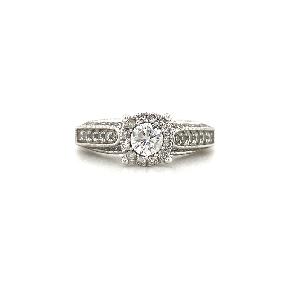 14kt White Gold .90ct Diamond Ring