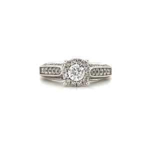 14kt White Gold .90ct Diamond Ring