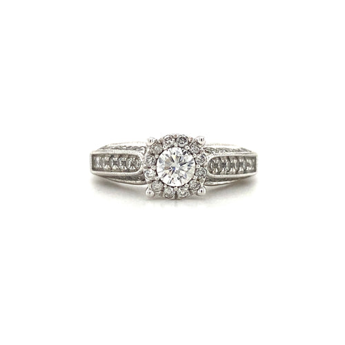 14kt White Gold .90ct Diamond Ring