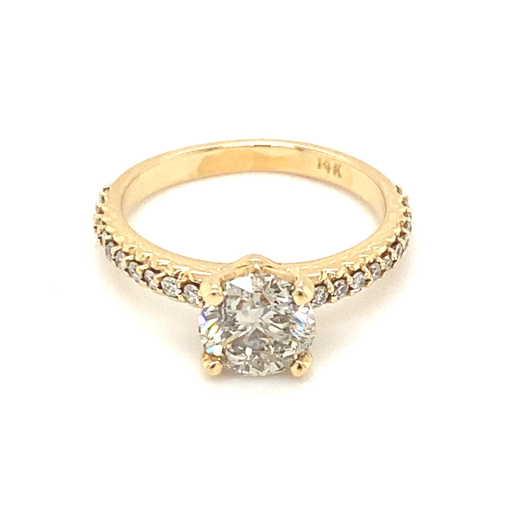 14kt Yellow Gold 1.42ct Diamond Ring