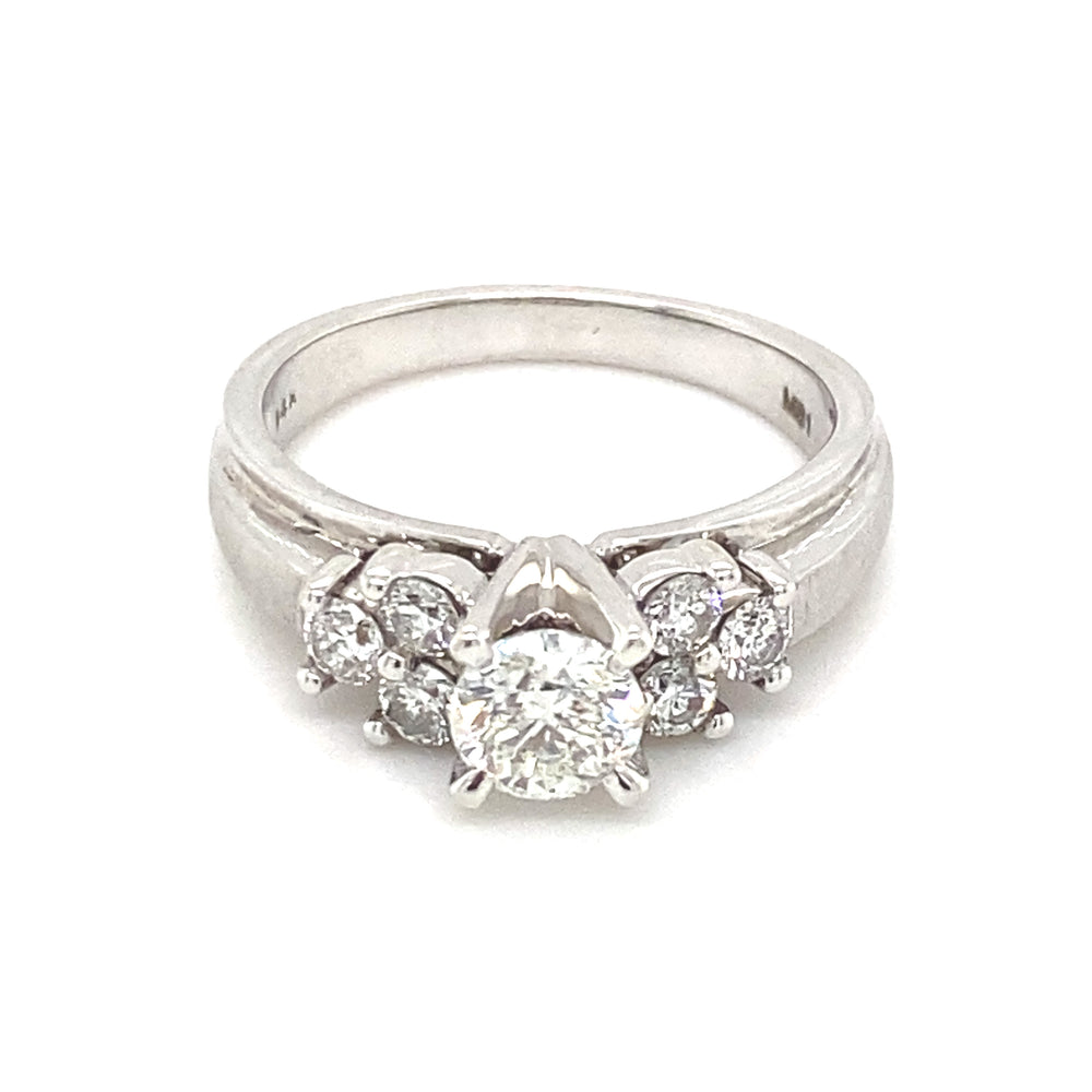 14kt White Gold 1.02ct Diamond Ring