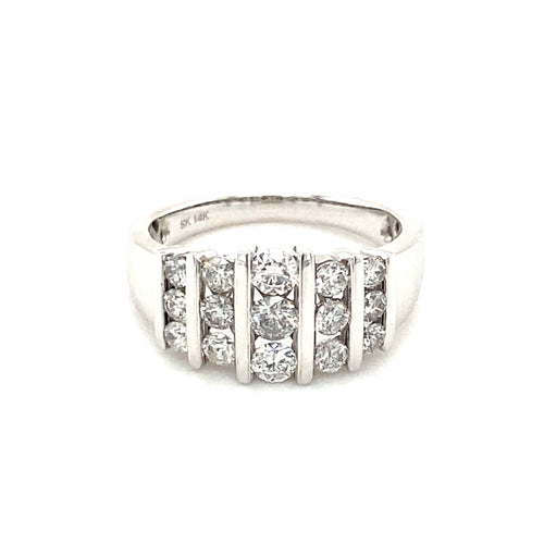 14kt White Gold .95ct Diamond Ring