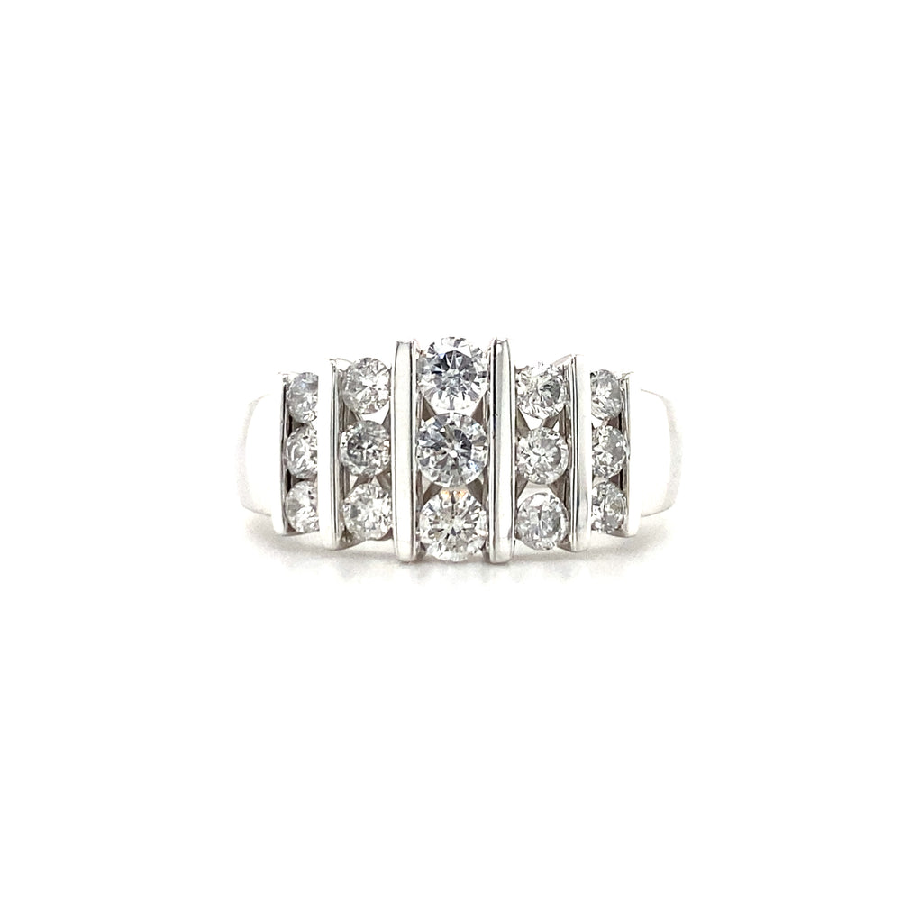 14kt White Gold .95ct Diamond Ring