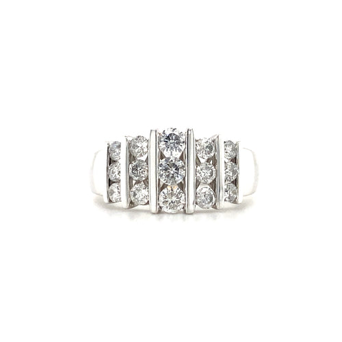 14kt White Gold .95ct Diamond Ring