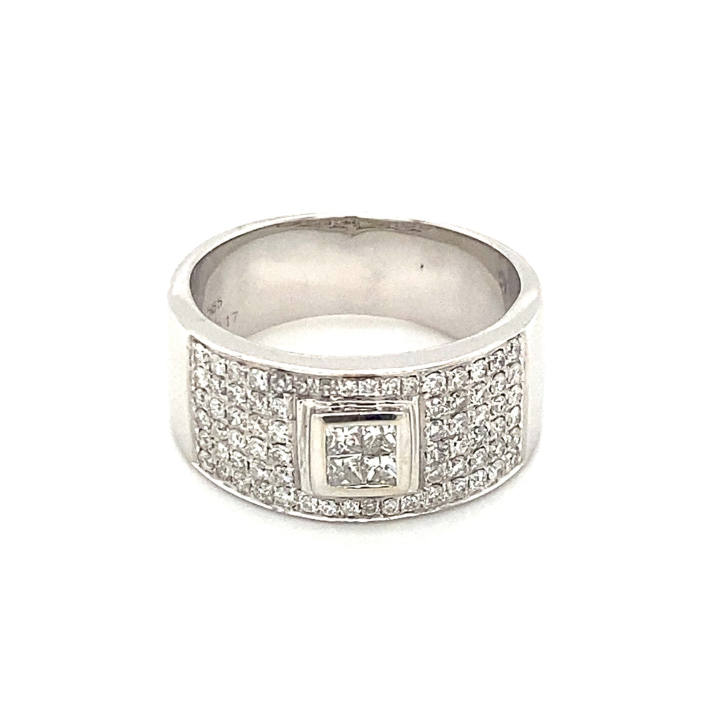 14kt White Gold .69ct Diamond Ring