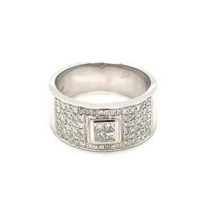 14kt White Gold .69ct Diamond Ring