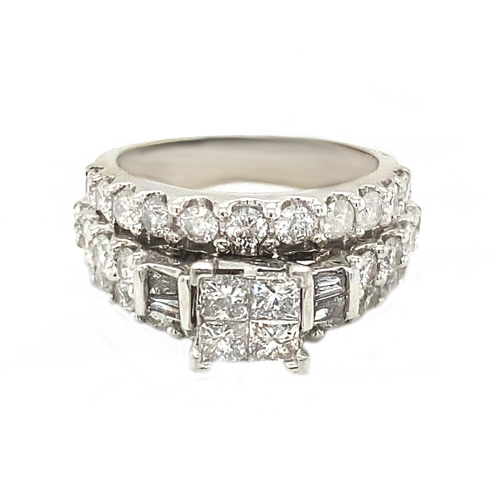 14kt White Gold 3.14ct Diamond Ring