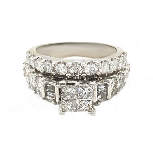 14kt White Gold 3.14ct Diamond Ring