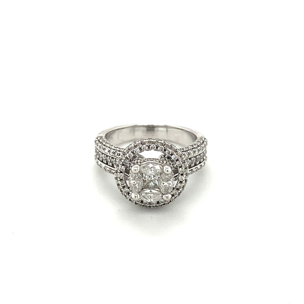 14kt White Gold 1.75tw Diamond Ring