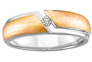 10kt Two-Tone Gold Diamond Band