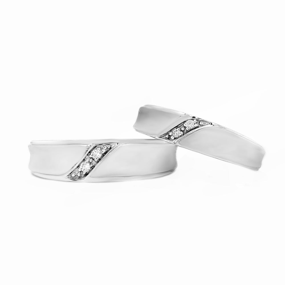 10kt White Gold Matching Diamond Band