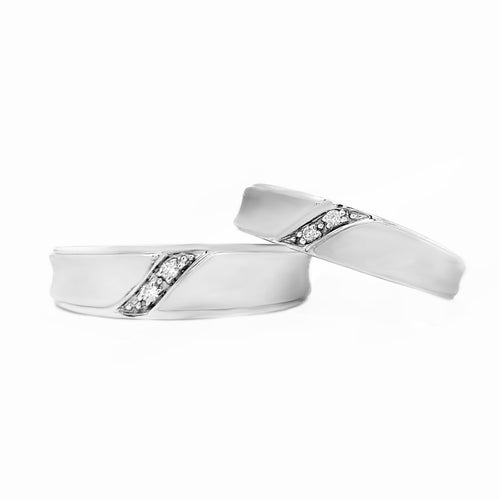 10kt White Gold Matching Diamond Band