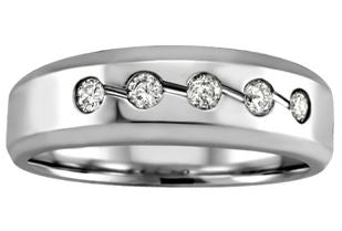14kt White Gold Diamond Band