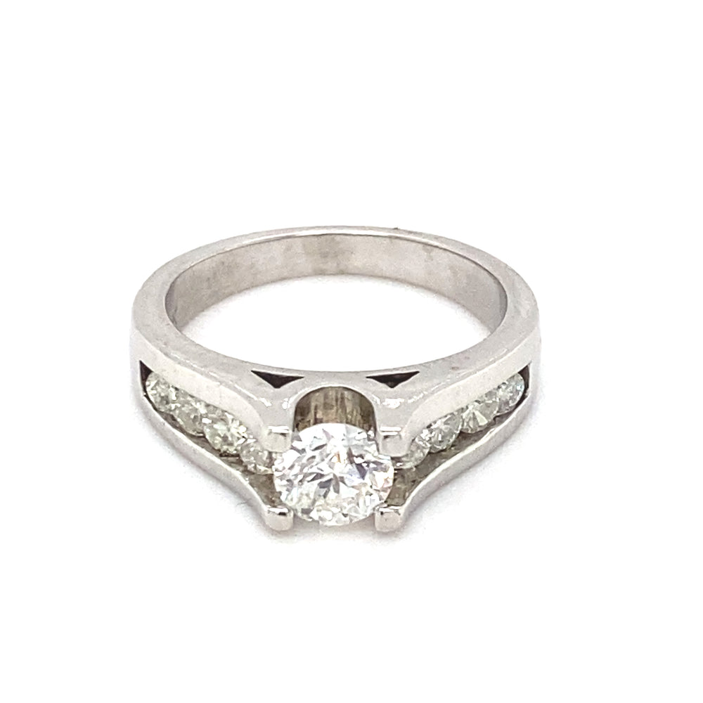 14kt White Gold 1.02ct Diamond Ring