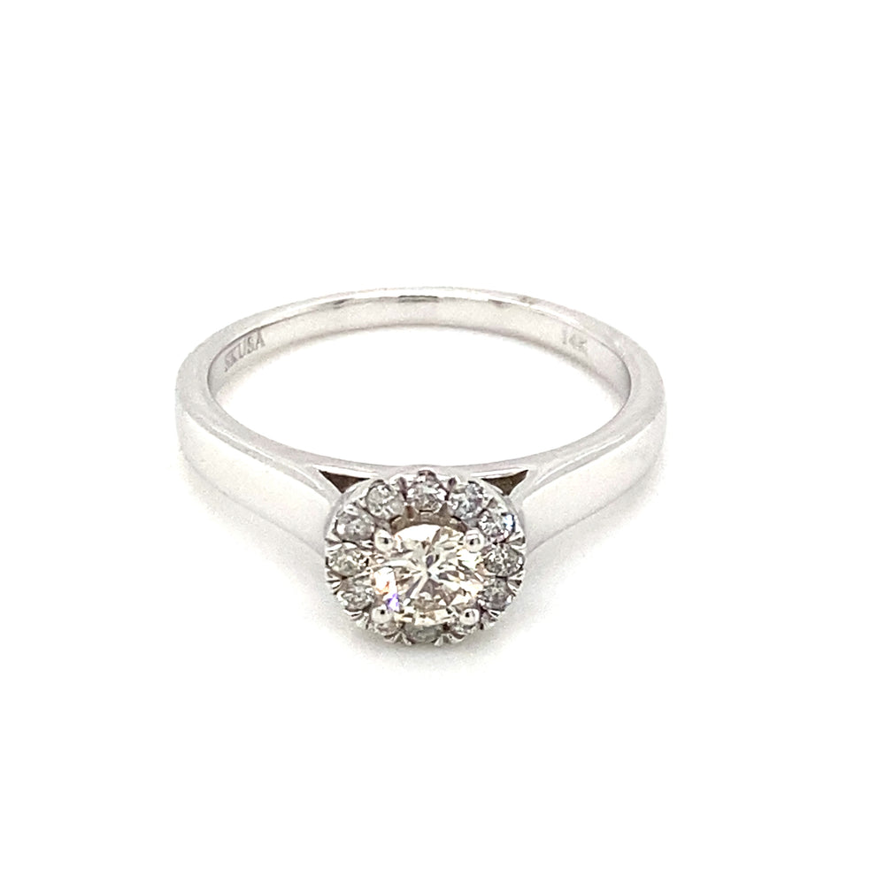 14kt White Gold Diamond Ring