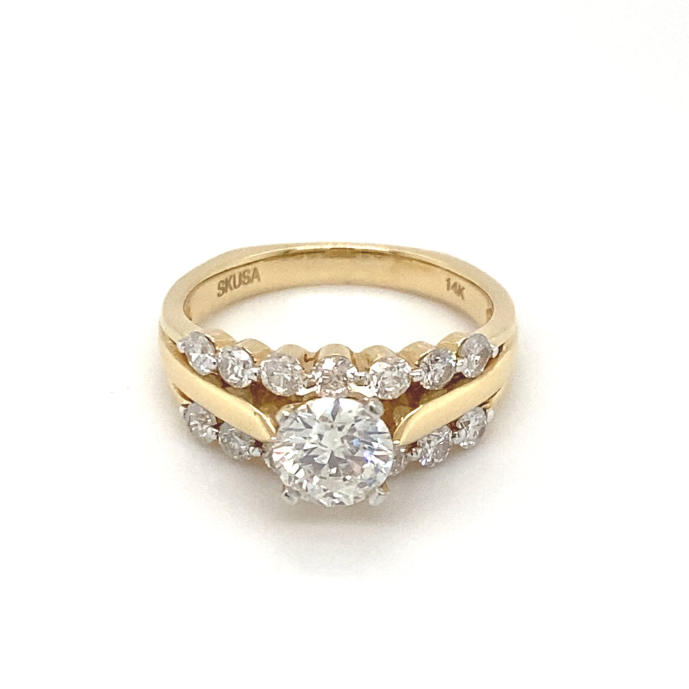 14kt Yellow Gold 1.50ct Diamond Ring