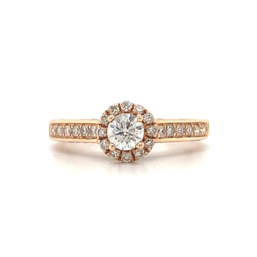 14kt Rose Gold 1.00ct Diamond Ring