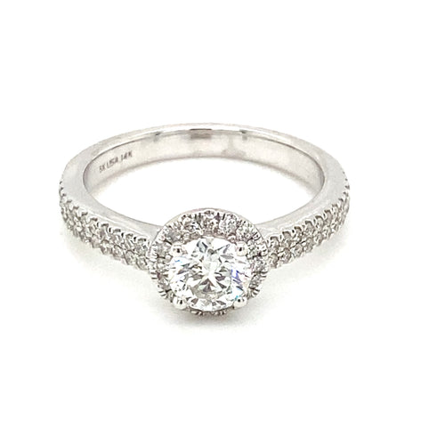 14kt White Gold 1.00ct Diamond Ring