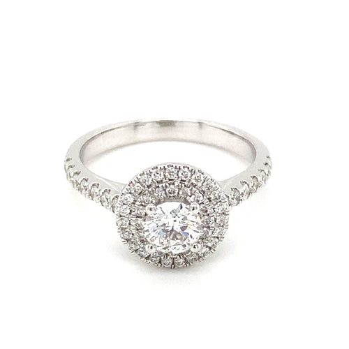 14kt White Gold 1.00ct Diamond Ring