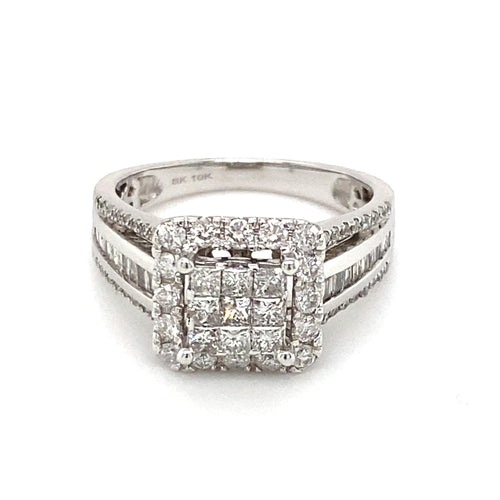 10kt White Gold 1.00ct Diamond Ring