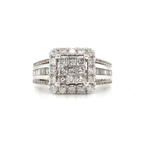 10kt White Gold 1.00ct Diamond Ring