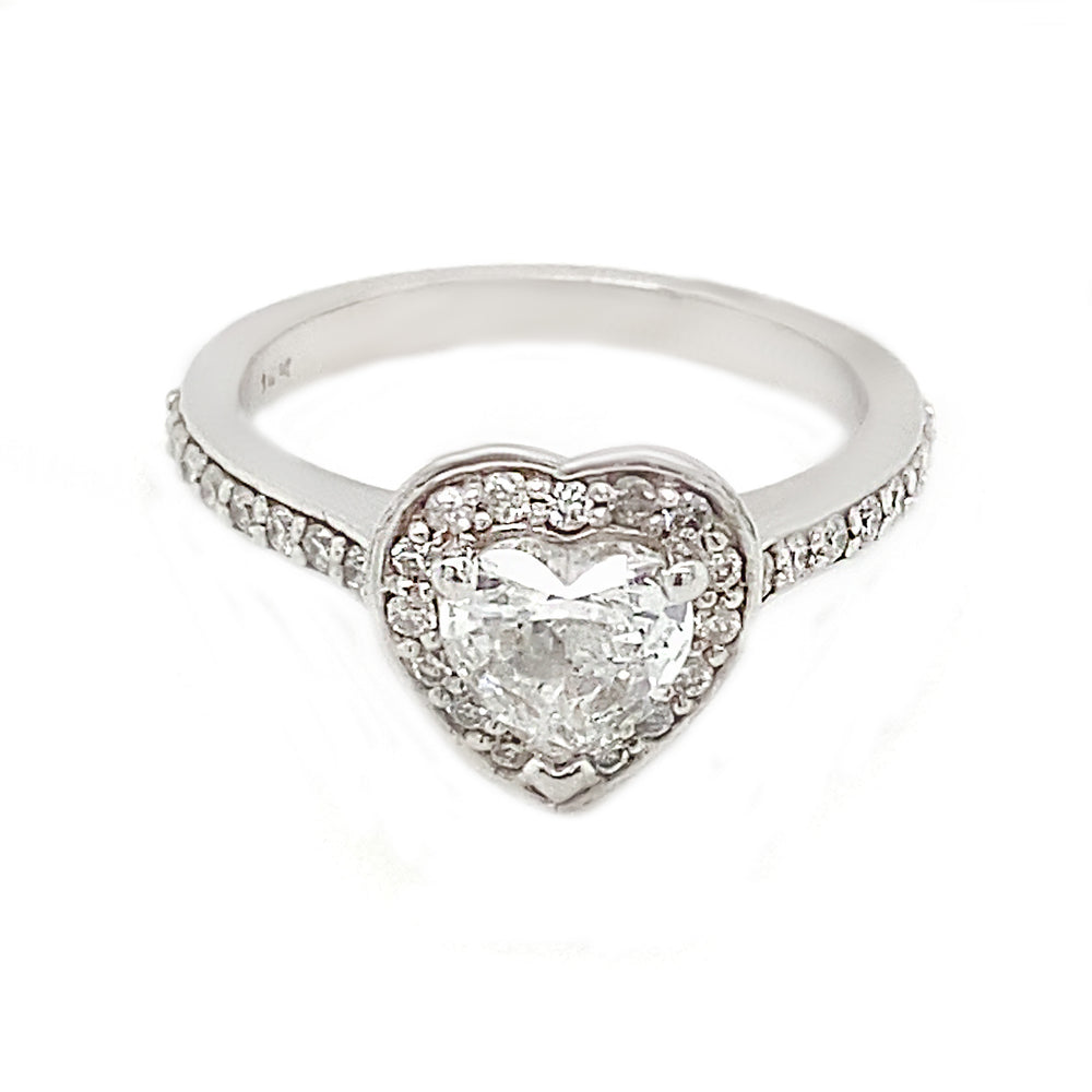 14kt White Gold .99ct Diamond Ring