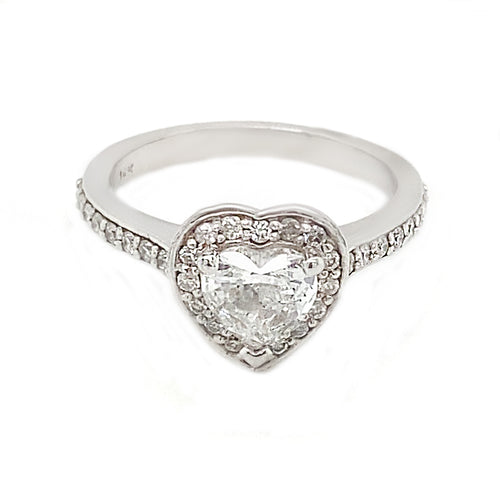 14kt White Gold .99ct Diamond Ring