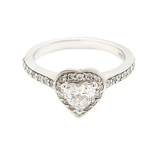 14kt White Gold .79ct Diamond Ring