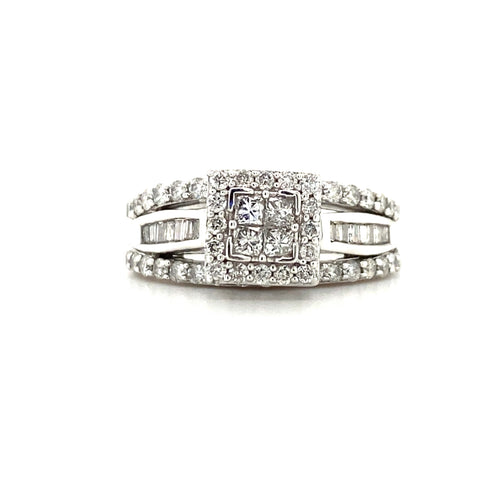 10kt White Gold 1.00ct Diamond Ring