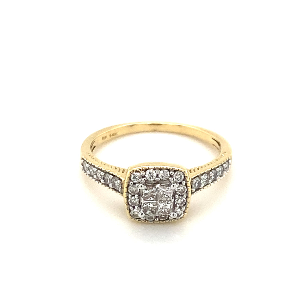 14kt Yellow Gold Diamond Ring