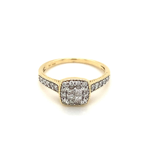 14kt Yellow Gold Diamond Ring