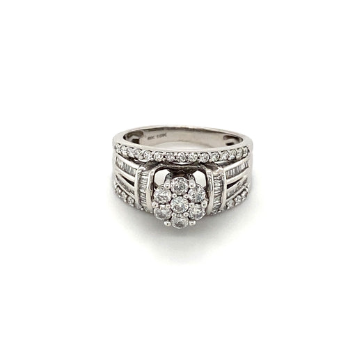 10kt White Gold 1.00ct Diamond Ring