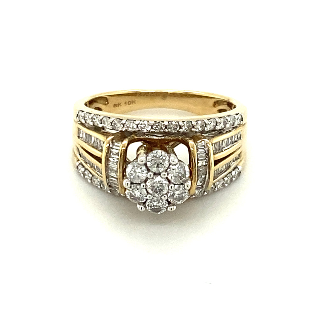 14kt Yellow Gold 1.00ct Diamond Ring