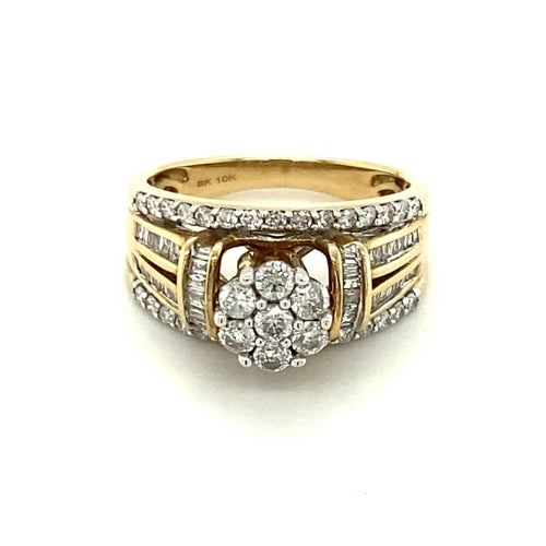 14kt Yellow Gold 1.00ct Diamond Ring