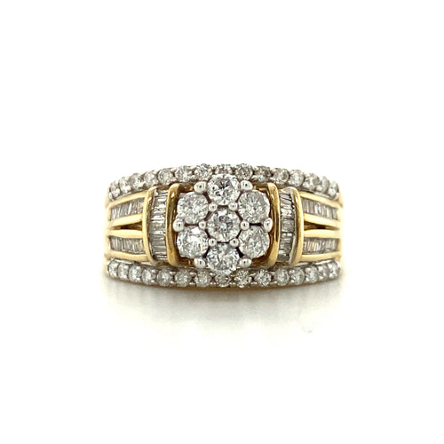14kt Yellow Gold 1.00ct Diamond Ring