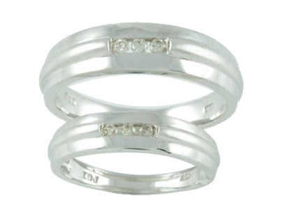 10kt White Gold Diamond Band