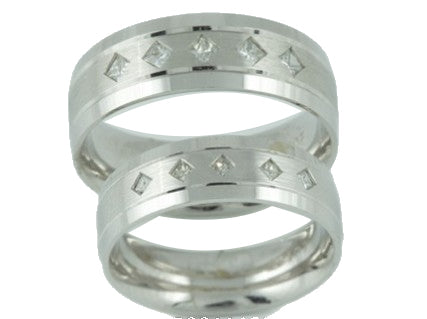 10kt White Gold Diamond Band