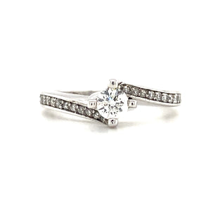 14kt White Gold Diamond Ring