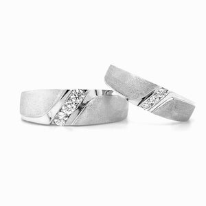 10kt White Gold Diamond Band
