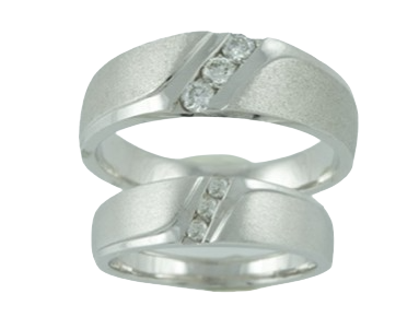 10kt White Gold Diamond Band