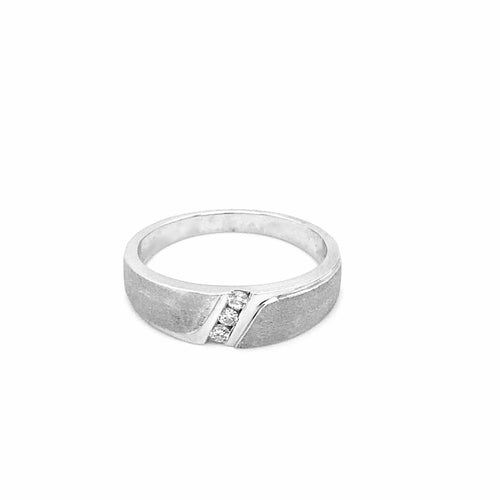 10kt White Gold Diamond Band