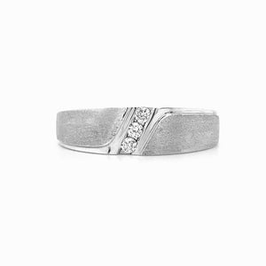 10kt White Gold Diamond Band