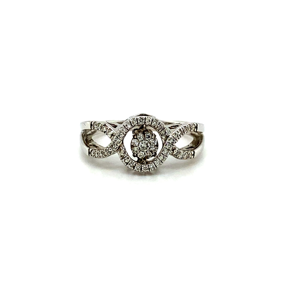 10kt White Gold and Diamond Ring